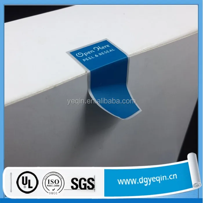 Peel Here Label Without Residue,Box Sealing Label Sticker - Buy Sealing ...
