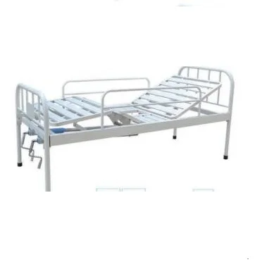 Metal hospital manual bed with 2 function for patient use