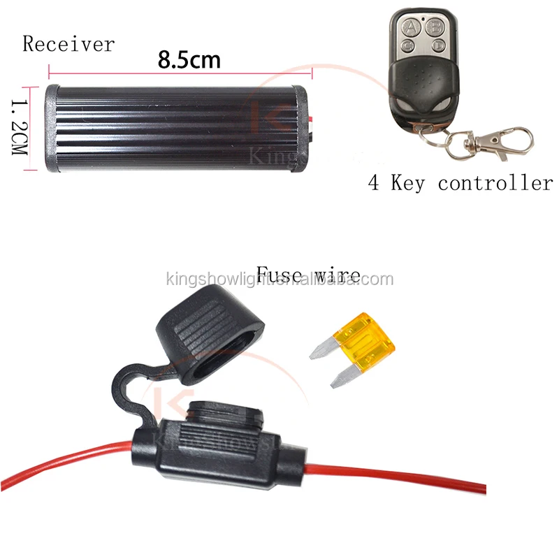 Motorcycle LED RF Remote Controller with 4-key