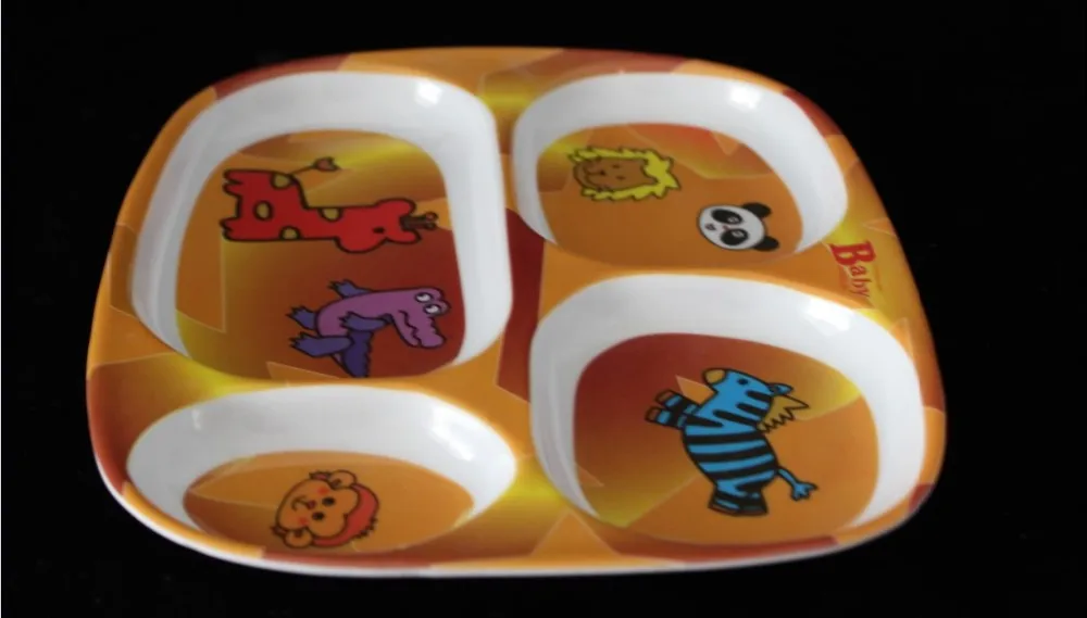 9.2inch melamine little bear plate