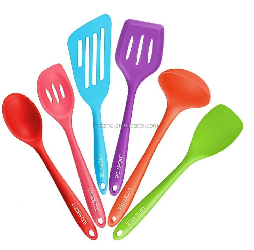 Usse Silicone Cozinha 6 Piece Set 2 Colheres 2 Torneiros 1 Spoonula Usse Silicone Cozinha 6 Piece Set 2 Colheres 2 Torneiros 1 Spoonula