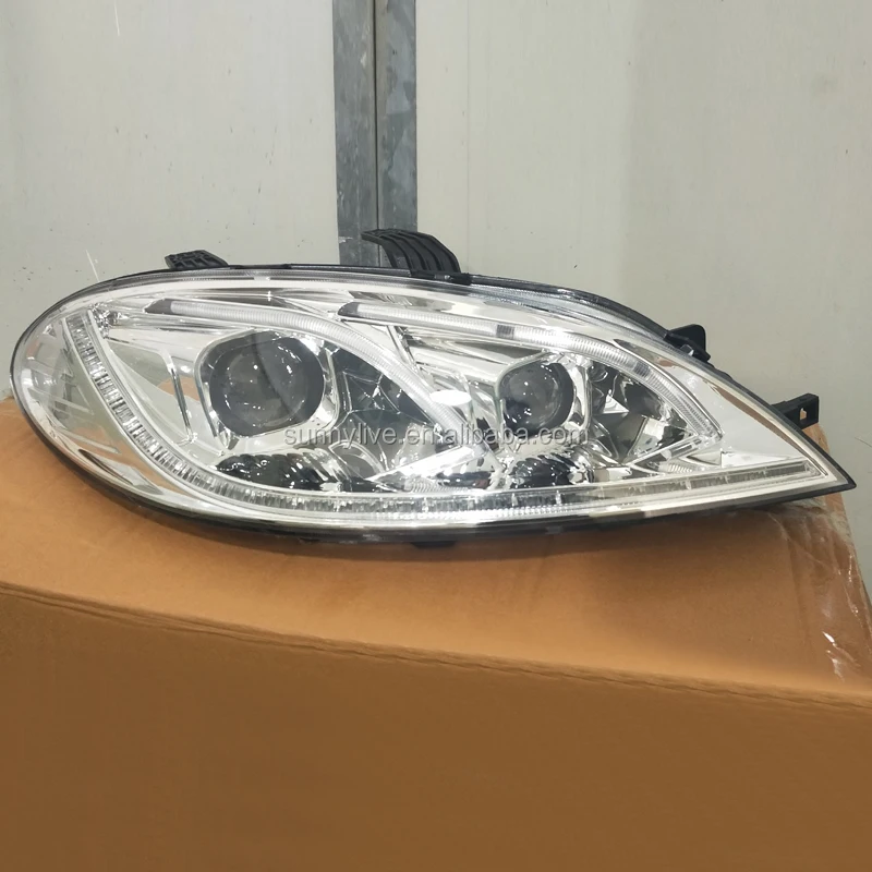 For Excelle Nubira Forenza LED Head Light For Buick 2002-2010 Silver Housing WH