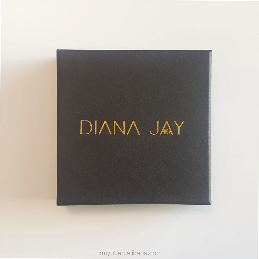 Jewelry Packaging Box Custom Logo Custom Cardboard Paperboard Recyclable UV Coating Varnishing Embossing Stamping Small Paper