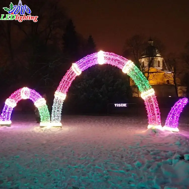 Ping Mall Decoration Led Gate Entrance Arch Ping Mall Decoration Led Gate