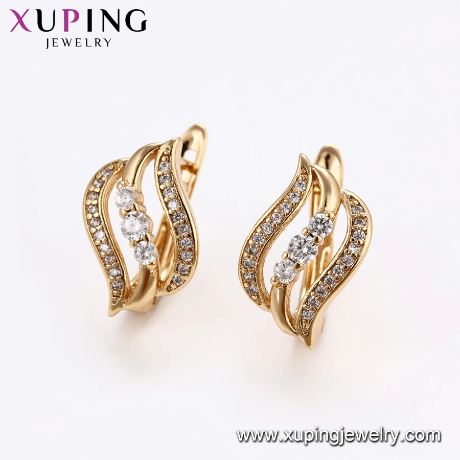 64685 Xuping Jewelry Elegant 18k Gold Color Set With Earring And Ring ...