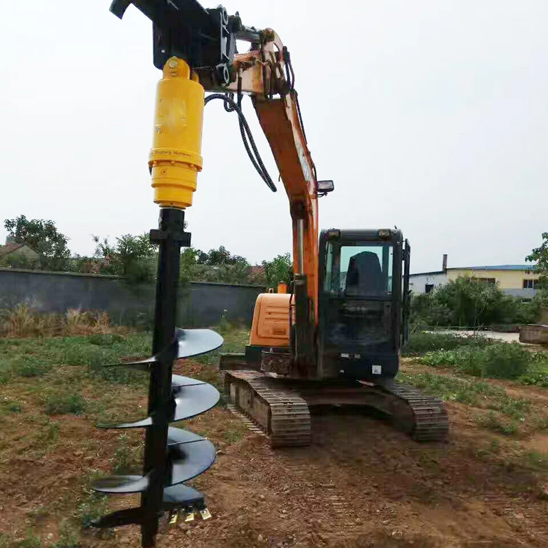 Hydraulic Excavator Soil Piling Auger Machine - Buy Soil Auger,Piling ...