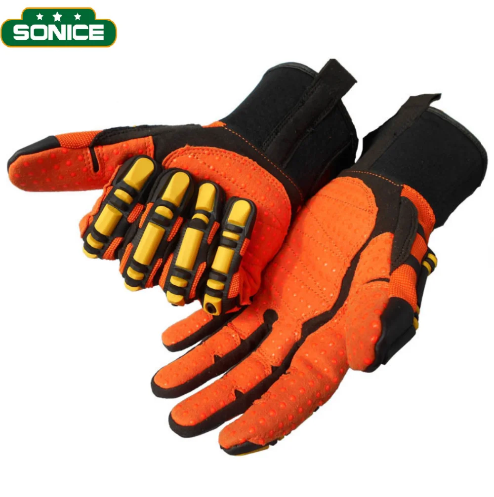 Top Quality Impact Protective Mechanic Gloves For Oil And Gas