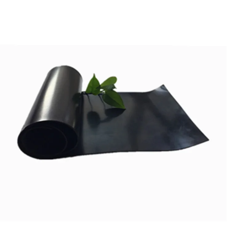 Black Solid Thin Rubber Sheet Elastic Vulcanized Rubber Flooring Sheets