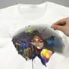 Fashion custom colorful logo plastisol heat transfers for shirt