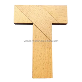 wooden t puzzle