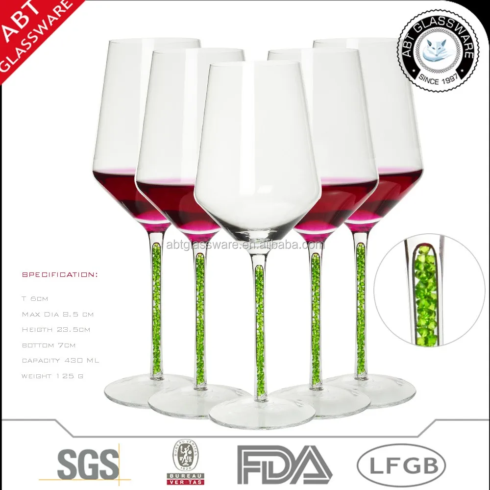 Crystal Filled Stem Wine Glasses Buy Crystal Filled Stem Wine Glasses