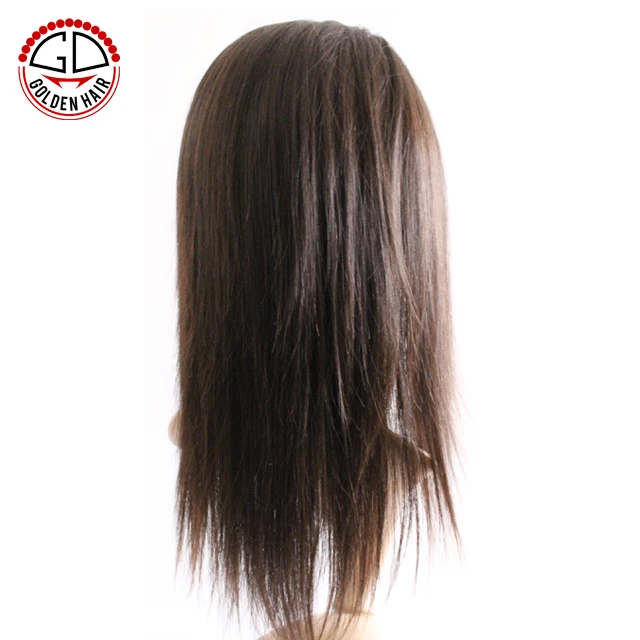 chinese virgin light yaki full lace wigs silk top