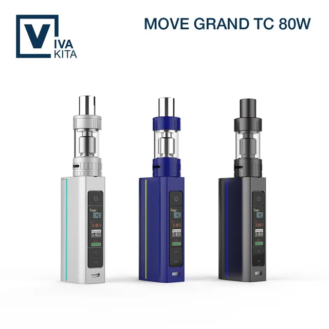 2017 New e-cigarette 80W TC MOD vape cigarro electronico ego electric hookah 80W Box Mod