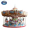 Colorful attractive theme park ride Carousel city machine all age entertainment Merry Go Round in stock
