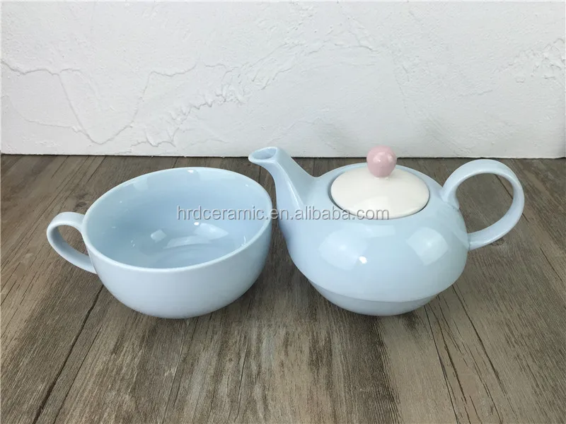 Porcelain Teapot With Cup In One Person Tea Set For Gift Party Wedding