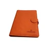 Very cute orange small leather beautiful magnet buckle notebook
