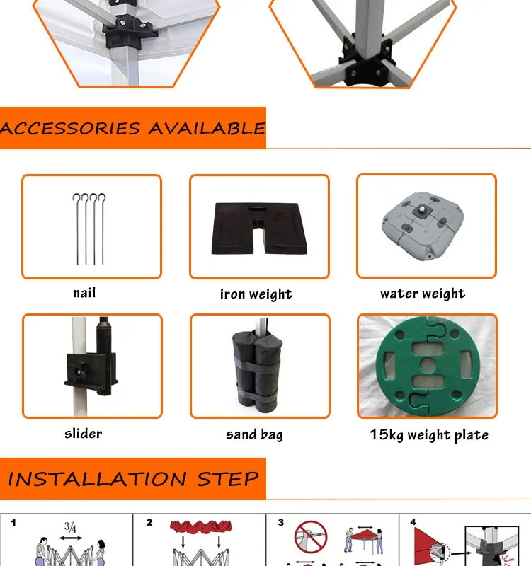 3 x 3m Promotion customized trade show outdoor canopy tent,aluminum folding tent,pop up tent