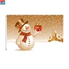 Happy New Year hot sale winter snowman 3*5 feet flying flag