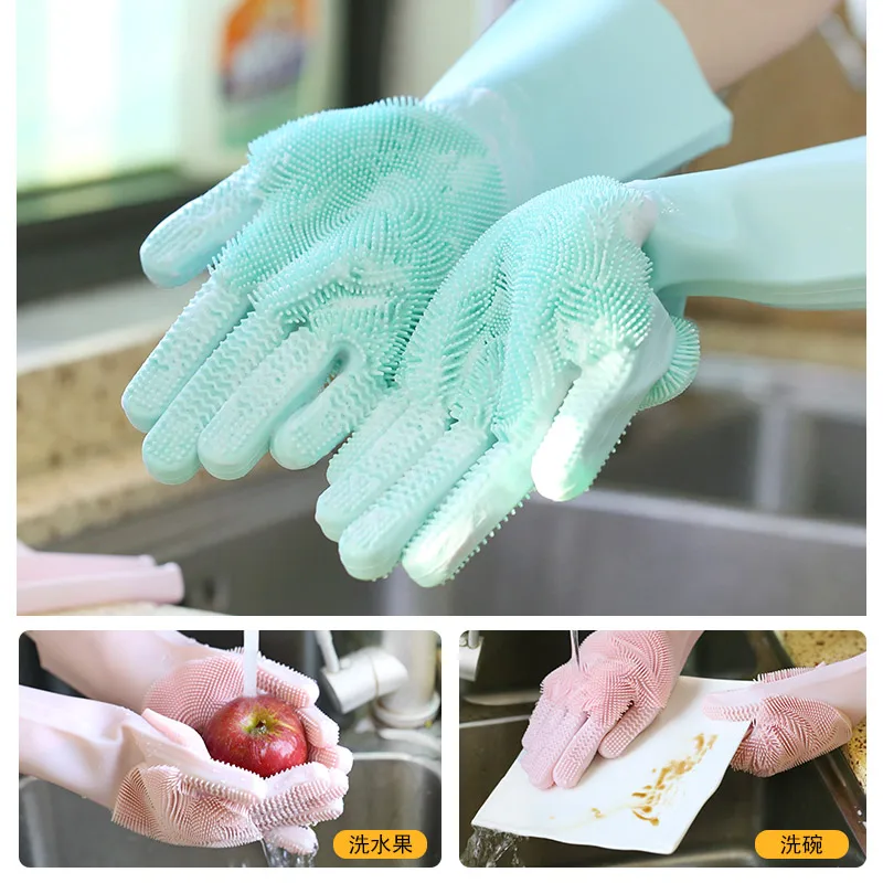 silicone dishwashing gloves