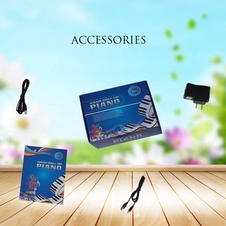 61 keys roll up piano