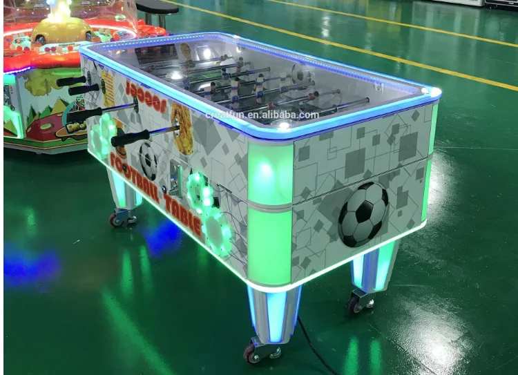 New colorful coin operated arcade hand football mini game machine soccer table