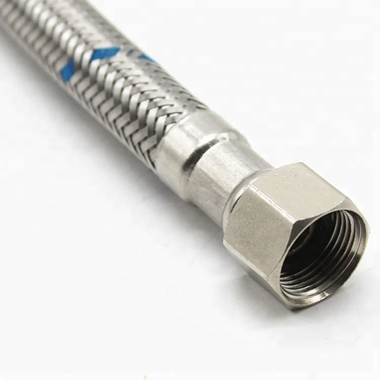 Stainless Steel Flexible Tap Connector Cold Pipe 100cm Braided Hose 