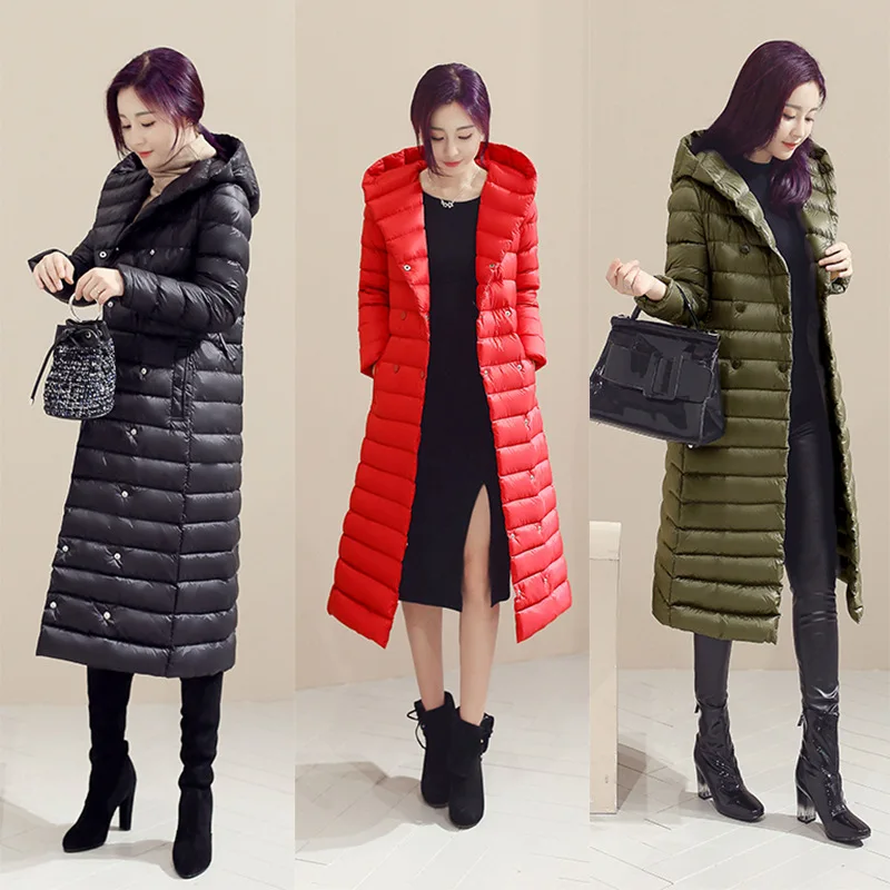 Lady Long Winter Warm Down Coat Women 
