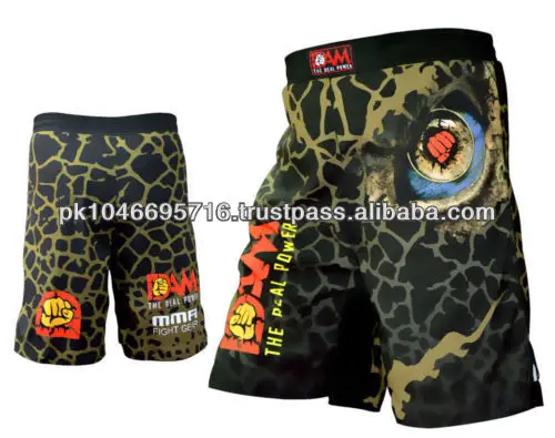 NEW DAM Pro MMA Fight Shorts Camouflage UFC Cage FightGrappling MuayThai Boxing