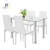 New Style PVC leather Dining Chair/Modern Indoor Metal Dinning Chair With Painted Legs