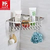 Luxury 304 Stainless Steel Wire Shower Corner Shelf with Hook Towel Rack SUS304 Triangle Bathroom Wall Shelves Shower Organizer