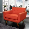 Home furniture Elegant Upholstered armchair modern in Atomic Red feet comfortable