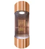 VVVF CE ISO approved 800kg back side glass elevator / one side glass