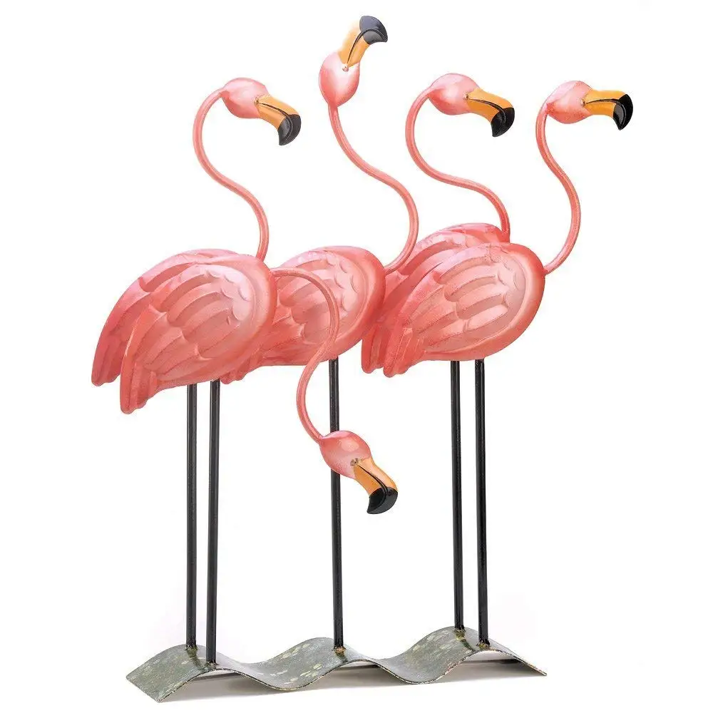 Includes 2 Metal 16.5 Stakes for Flamingo Give Your Lawn a Retro Throwback Look or Flock Your Friends! Pink 16.5x5 Garden Flamingos