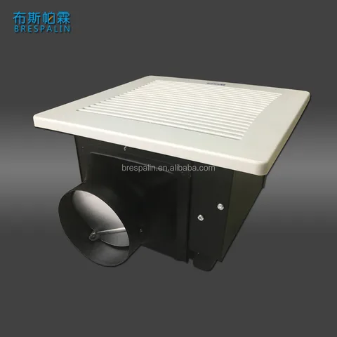 Centrifugal Square Bathroom Electric Plastic/Metal Ceiling Mount Inline Duct Exhaust Fan for Kitchen