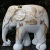 Painting resin elephant sculpture