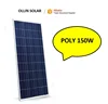 150W poly solar panel ,2017 Jump off property prices 12V PV module