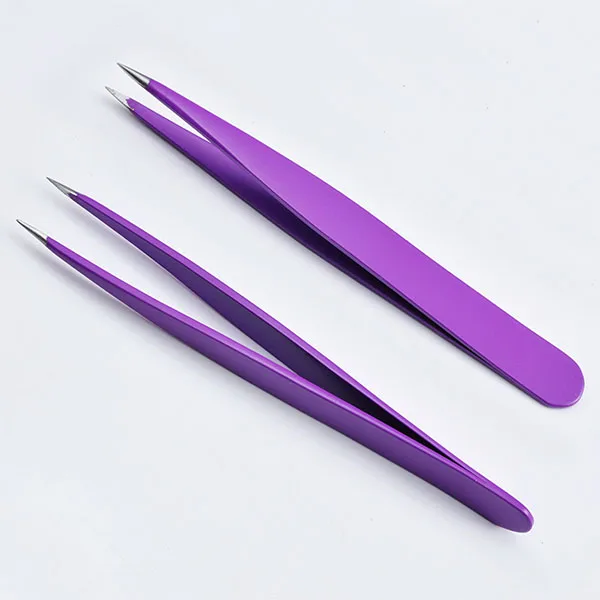 Plastic Eyebrow Tweezers Spray Paint Tweezer - Buy Plastic Eyebrow ...