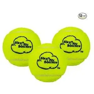 Sky Bounce® Practice Tennis Balls - Green, Orange, White, Pink, and Two-Tone Available (Select a Color, Pack of 12 Balls)