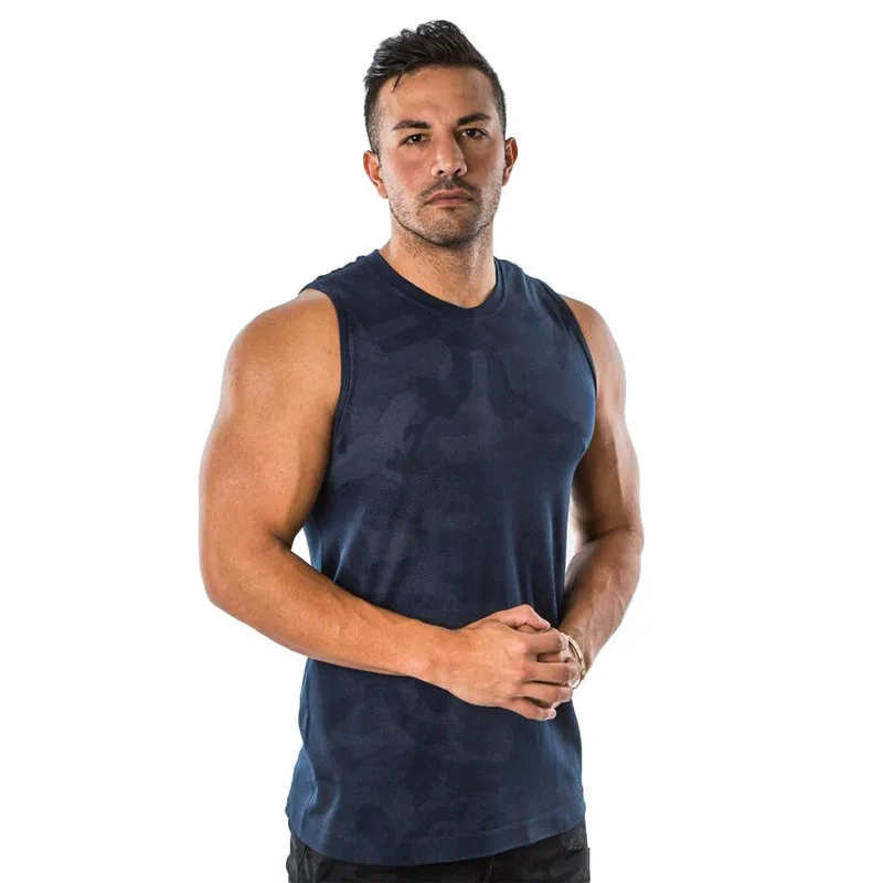 Sixlab Round Cut Off Tank Top Herren Muskelshirt Gym Fitness Shirt 
