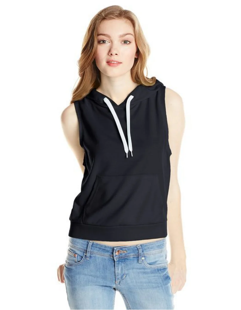 sleeveless hoodie style