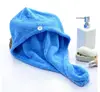 Microfiber Towel Quick Dry Hair Shower Caps Magic Drying Turban Wrap Hat Caps Spa Bathing