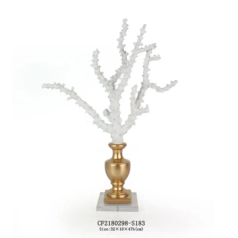 Artificial Resin Coral Reef Decor Acrylic Base Home Decoration manufacture