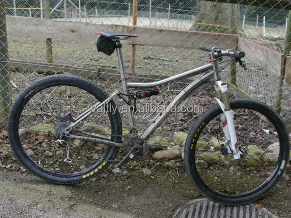 titanium full suspension mountain bike