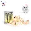 Xmas Tree Indoor Decoration 3AA Battery Operated 2M 20LED Copper Wire Warm White LED String Christmas Lights