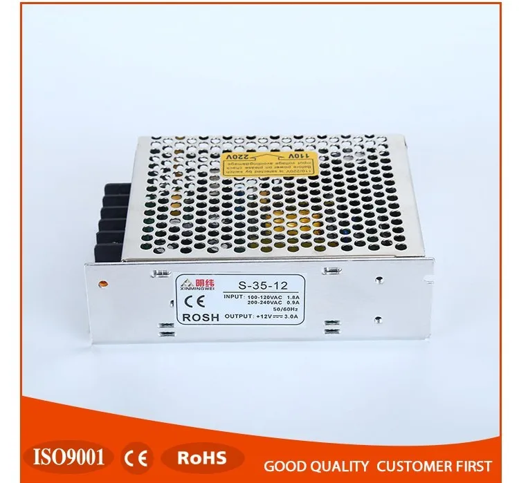 Sdpower High Quality Meanwell Class 2 110v Dc Power Supply Cs35 12v