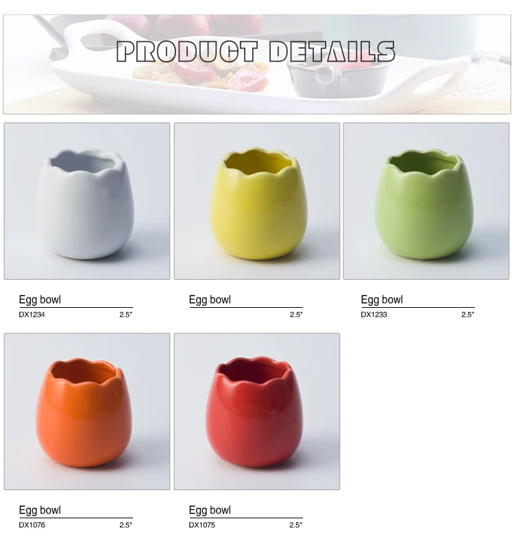 Wholesale egg cup set, colored egg stand for restaurant