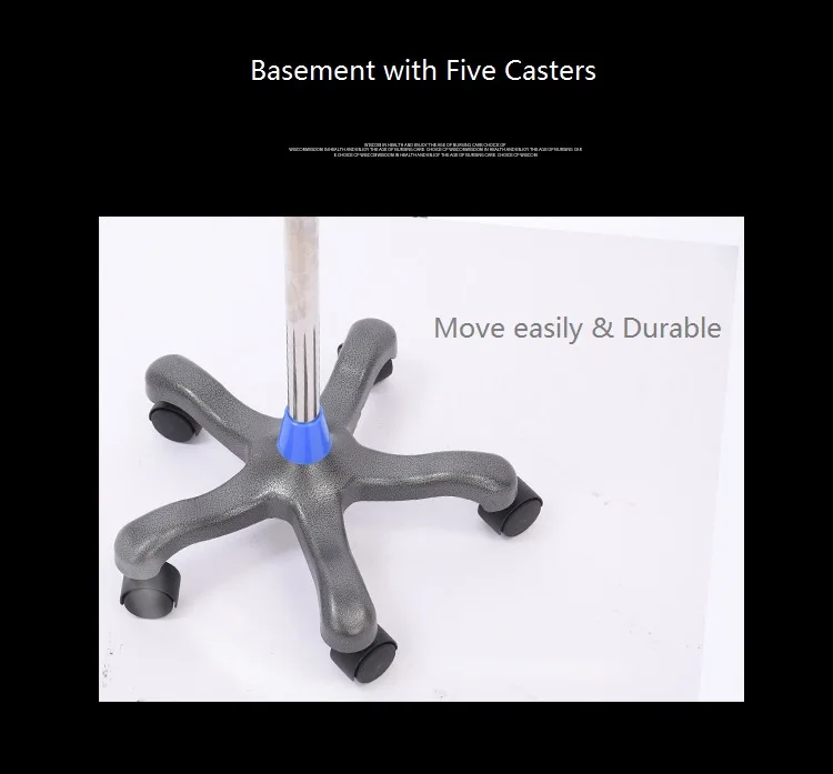 Drip Stand Folding IV pole free standing Pole