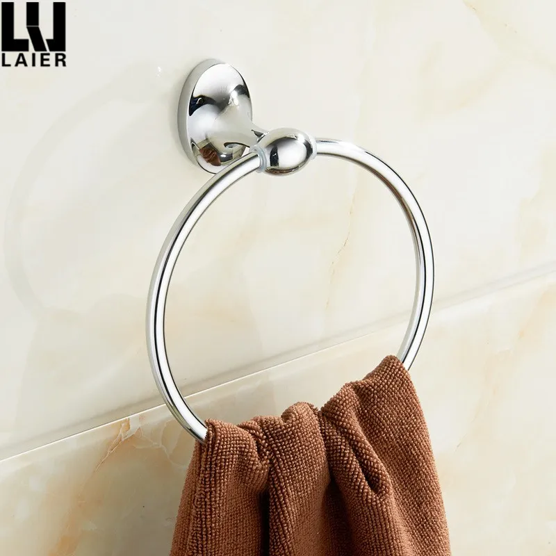 
Simple Design Zinc Alloy And Chrome Finished Bathroom Towel Ring For Bathroom Decor 