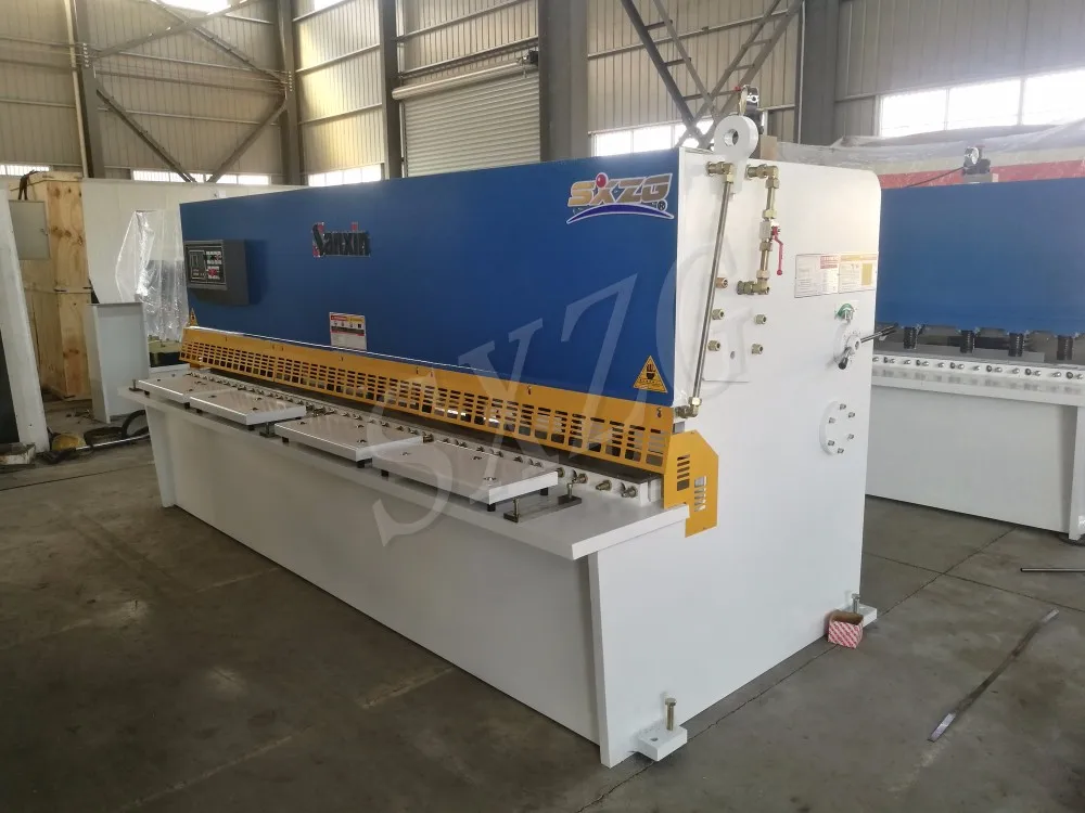New Ce Qc12k 0.5mm6mm Steel Plate Automatic Hydraulic Sheet Metal Cutting Machine With E21s