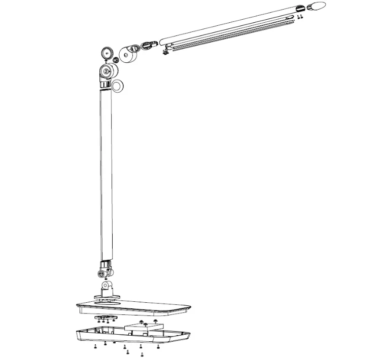 
Home led lighting Aluminum made table desk lamp led reading lamp 